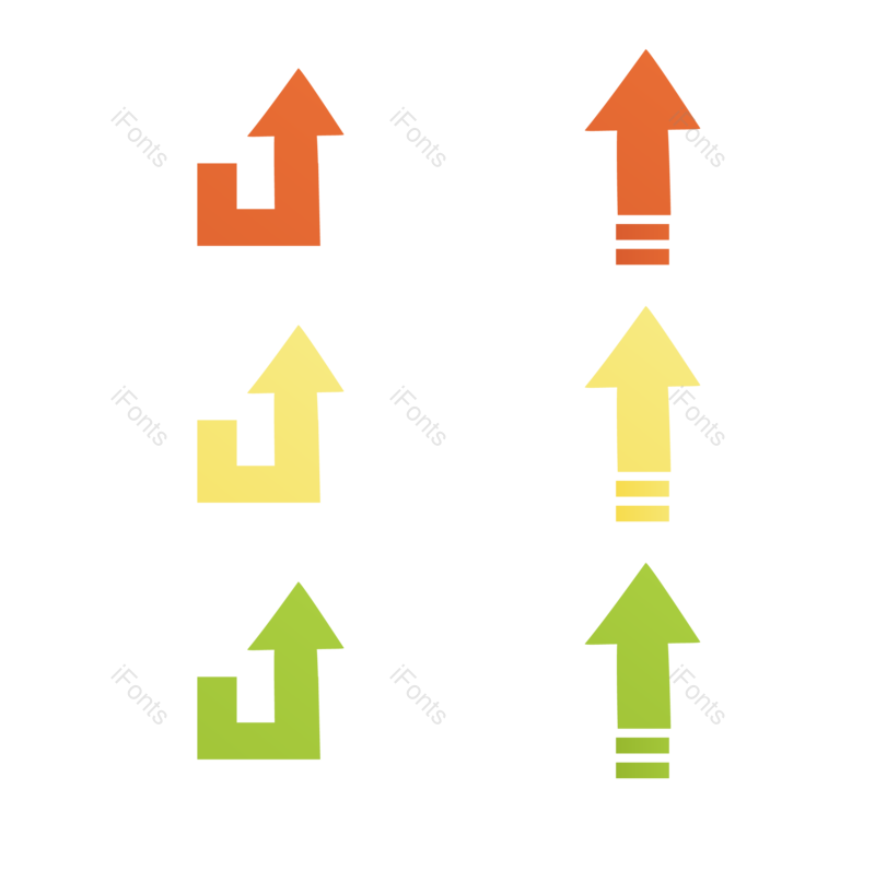 箭头图片,箭头矢量元素,方向PNG,颜色免抠素材